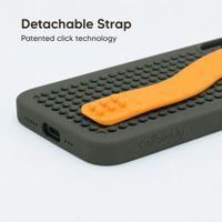 Callbuddy Hülle mit Strap Apple iPhone 17e / 16e / 15 / 14 / 13 - Camo Orange
