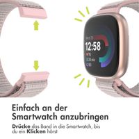 imoshion Nylonarmband für das  Fitbit Versa 4/ 3 / Sense (2) - Rosa