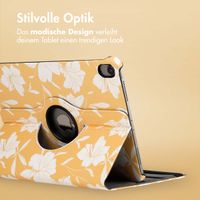 imoshion 360° drehbare Design Klapphülle Apple iPad Air 5 (2022) / Air 4 (2020) - Yellow Flowers