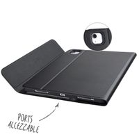 Accezz QWERTY Bluetooth Keyboard Klapphülle für das iPad Air 13 Zoll (2025) M3 / (2024) M2 - Schwarz