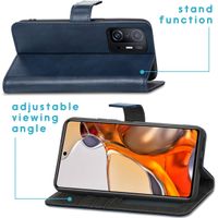 imoshion Luxuriöse Klapphülle Xiaomi 11T (Pro) - Dunkelblau