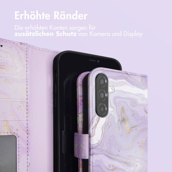 imoshion Design Klapphülle Samsung Galaxy A26 - Purple Marble