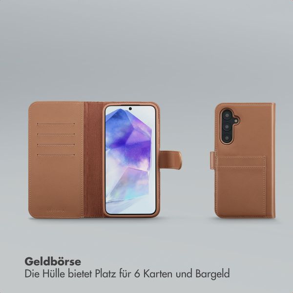 Selencia Olyn Abnehmbare Bookcase mit MagSafe Samsung Galaxy A55 - Braun