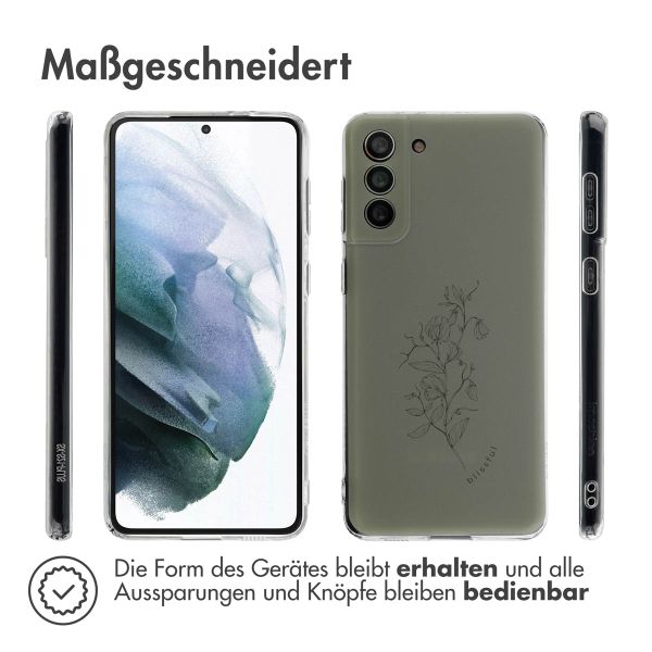 imoshion Design Hülle Samsung Galaxy S21 Plus - Floral Green