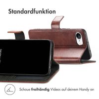 imoshion Luxuriöse Klapphülle Apple iPhone SE (2022 / 2020) / 8 / 7 / 6(s) - Dunkelbraun