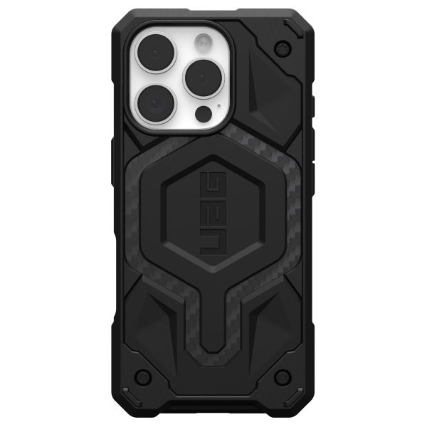 UAG Monarch Backcover für das iPhone 16 Pro - Carbon Fiber