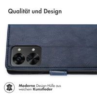 imoshion Luxuriöse Klapphülle für das OnePlus Nord 2T - Dunkelblau