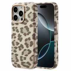 Selencia Sabi Backcover Leopardenmuster mit MagSafe Apple iPhone 16 Pro - Soft Ivory