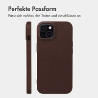 imoshion Texture Backcover Apple iPhone 15 - Dunkelbraun