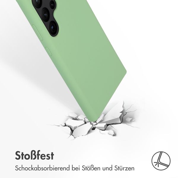 Accezz Liquid Silikoncase Samsung Galaxy S23 Ultra - Grün