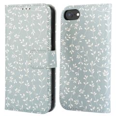 imoshion Design Klapphülle iPhone SE (2022 / 2020) / 8 / 7 / 6(s) - Smoke Green Flowers