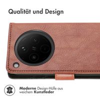 imoshion Luxuriöse Klapphülle Oppo Find X8 - Braun