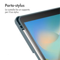 imoshion Origami Klapphülle Apple iPad 9 (2021) 10.2 Zoll / iPad 8 (2020) 10.2 Zoll / iPad 7 (2019) 10.2 Zoll - Dunkelgrün