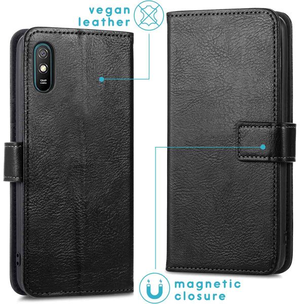 imoshion Luxuriöse Klapphülle Xiaomi Redmi 9A - Schwarz