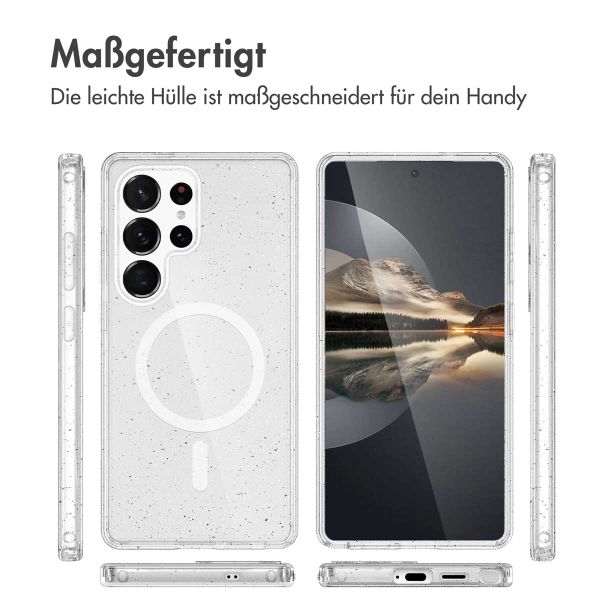 imoshion Sparkle Back Cover mit MagSafe für das Samsung Galaxy S24 Ultra - Transparent