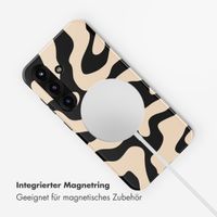 Selencia Vivid Rückabdeckung mit MagSafe Samsung Galaxy S25 - Art Wave Black