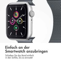 imoshion Magnetisches Milanaise Armband für das  Apple Watch Series 1 - 11 / SE / Ultra (44/45/46/49 mm) - Größe M - Dunkelgrau