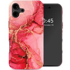 Selencia Vivid Tough Back Cover mit MagSafe für das iPhone 16 - Rosy Marble