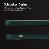 Accezz Vintage Leather Magsafe Backcover Apple iPhone 13 - Smokey Green