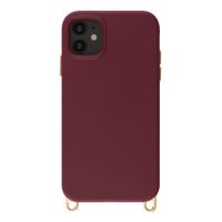 Selencia Rivièra Backcover mit MagSafe mit abnehmbaren Haken Apple iPhone 11 - Bold Burgundy