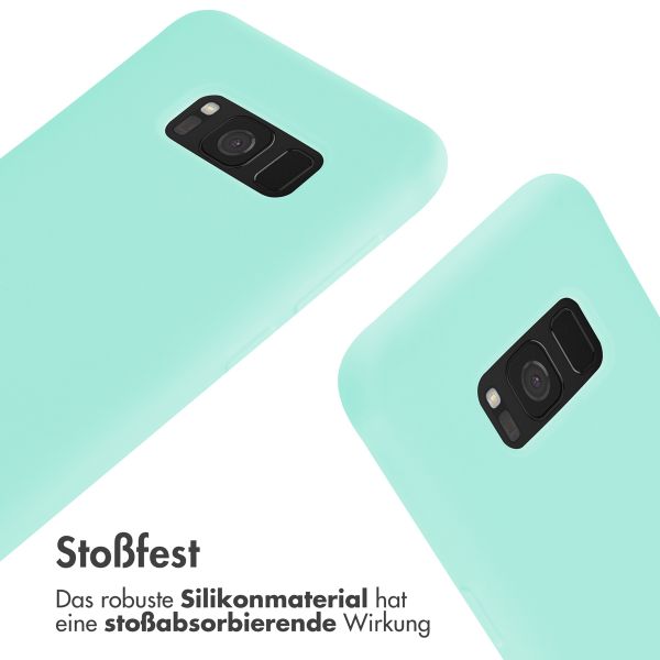 imoshion Silikonhülle mit Band für das Samsung Galaxy S8 - Mintgrün