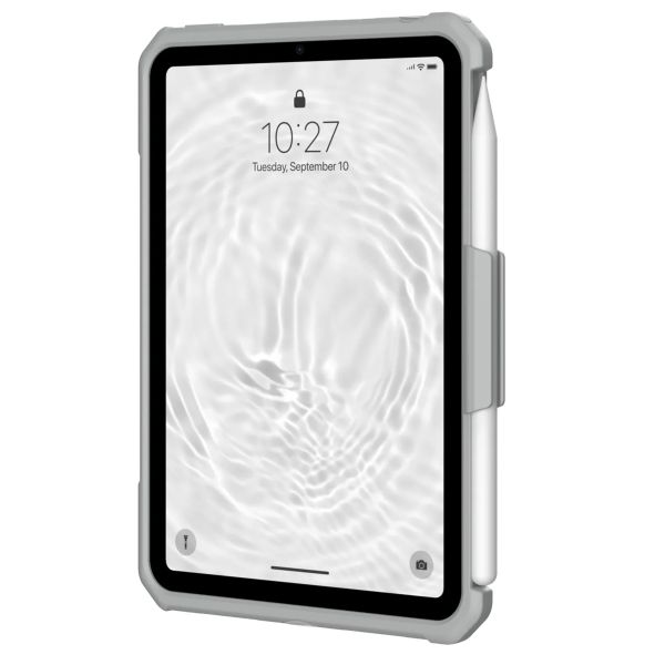 UAG Scout Healthcare backcover mit Ständer und Strap Apple iPad Mini 7 (2024) / iPad Mini 6 (2021) - Weiß / Grau