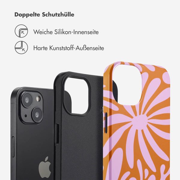 Selencia Vivid Back Cover Apple iPhone 13 - Modern Bloom Pink