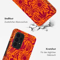 Selencia Vivid Tough Back Cover für das Samsung Galaxy A53 - Tropical Vibes Apricot