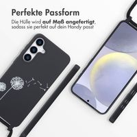 imoshion Silikonhülle design mit Band für das Samsung Galaxy S25 Plus - Dandelion Black