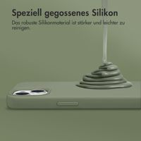 Accezz Liquid Silikoncase mit MagSafe Samsung Galaxy S25 Plus - Cooper Green