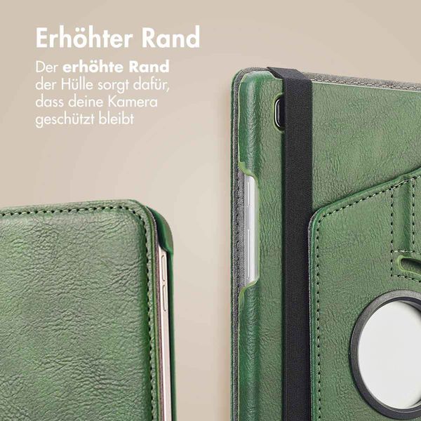 imoshion 360° drehbare Klapphülle Samsung Galaxy Tab A9 8.7 Zoll - Grün