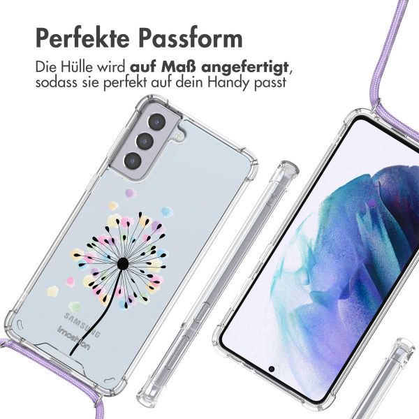 imoshion Design Hülle mit Band Samsung Galaxy S21 Plus - Sandstone Dandelion