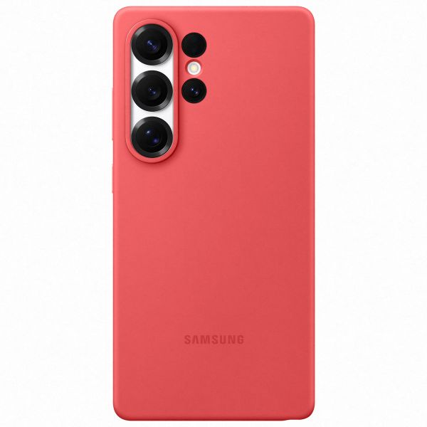 Samsung Original Silikon Cover für das Samsung Galaxy S25 Ultra - Rot