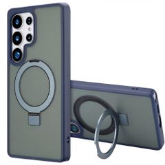 Accezz Ring Stand Backcover mit MagSafe Samsung Galaxy S25 Ultra - Blau