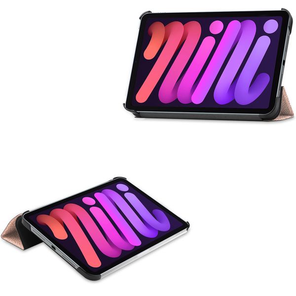 imoshion Trifold Klapphülle für das iPad Mini 7 (2024) / iPad Mini 6 (2021) - Rose Gold