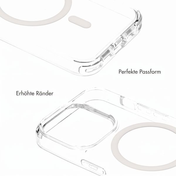 Selencia Rivièra MagSafe Backcover mit abnehmbarem Haken Apple iPhone 15 Pro - Transparent