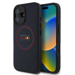 Red Bull Racing Meshed PU Leather Backcover MagSafe Apple iPhone 16 - Navy