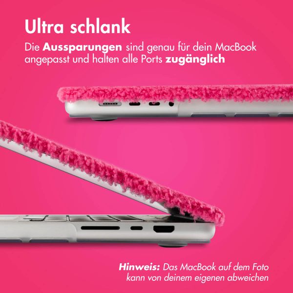 imoshion Teddy Hard Cover für das MacBook Pro 14 Zoll (2021 / 2023 M3 chip / 2024 M4 chip) - A2442 / A2779 / A2918 / A3112 / A3185 / A3401 - Hot Pink