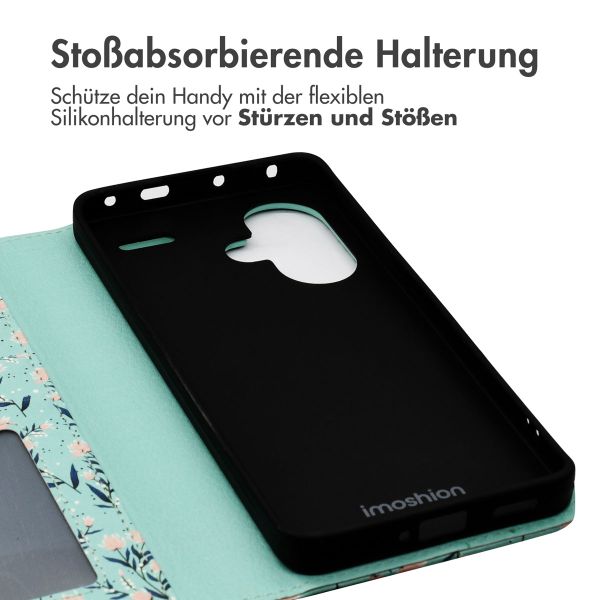 imoshion Design Klapphülle Xiaomi Redmi Note 13 Pro Plus (5G) - Blue Flowers