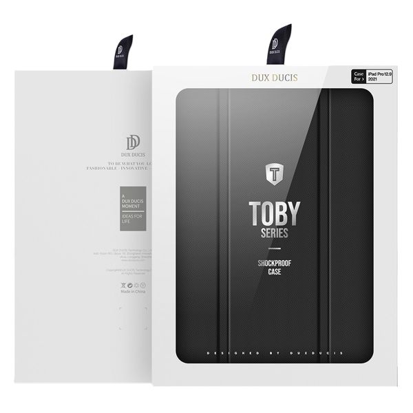 Dux Ducis Toby Klapphülle für das iPad 9 (2021) 10.2 Zoll / iPad 8 (2020) 10.2 Zoll / iPad 7 (2019) 10.2 Zoll - Schwarz