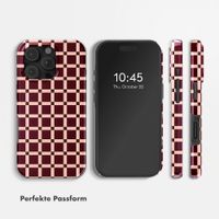 Selencia Vivid Back Cover Apple iPhone 16 Pro - Check This Burgundy
