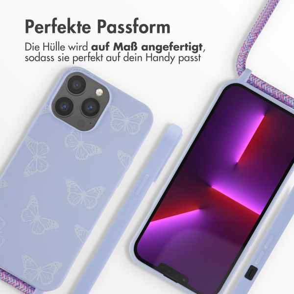 imoshion Silikonhülle design mit Band für das iPhone 13 Pro Max - Butterfly