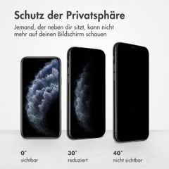 Accezz Privacy Displayschutz aus gehärtetem Glas Apple iPhone 11 Pro / Xs / X