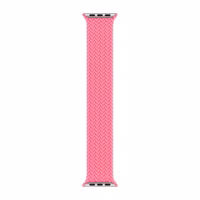 Apple Geflochtenes Solo Loop für  Apple Watch Series 1 - 9 / SE (38/40/41 mm) | Series 10 / 11 (42 mm) - Größe 4 - Flamingo