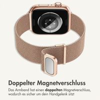 imoshion Mailändische Magnetarmband für Apple Watch | 44/45/46/49 mm - Rose Gold