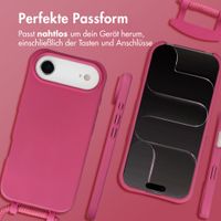 imoshion Color Backcover mit abnehmbarem Handykette und MagSafe Apple iPhone Air - Raspberry
