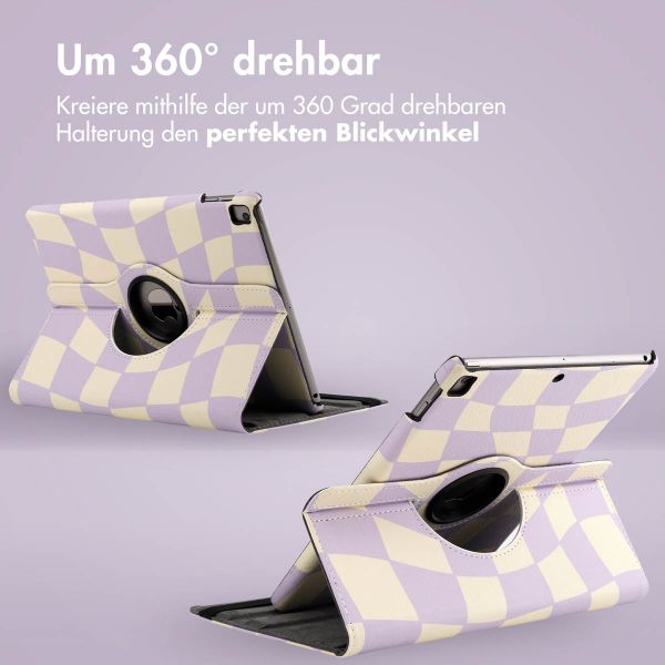 imoshion 360° drehbare Design Klapphülle für das iPad 9 (2021) / iPad 8 (2020) / iPad 7 (2019) 10.2 Zoll - Dancing Cubes