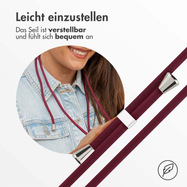 imoshion SilikonHülle mit Band Samsung Galaxy S23 Ultra - Dunkelrot