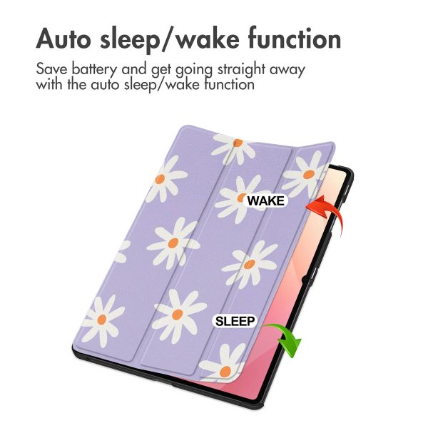 imoshion Design Trifold Klaphülle Samsung Galaxy Tab S11 Ultra - Flowers Distance