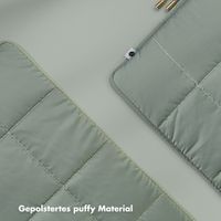 Selencia Puffy Laptop Hülle 15-16 Zoll - Laptop Sleeve - Sage Green